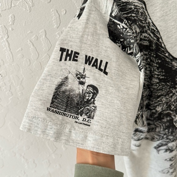 Vintage 80s/90s Bald Eagle Big Graphic The Wall Washington DC L - Picture 5 of 8